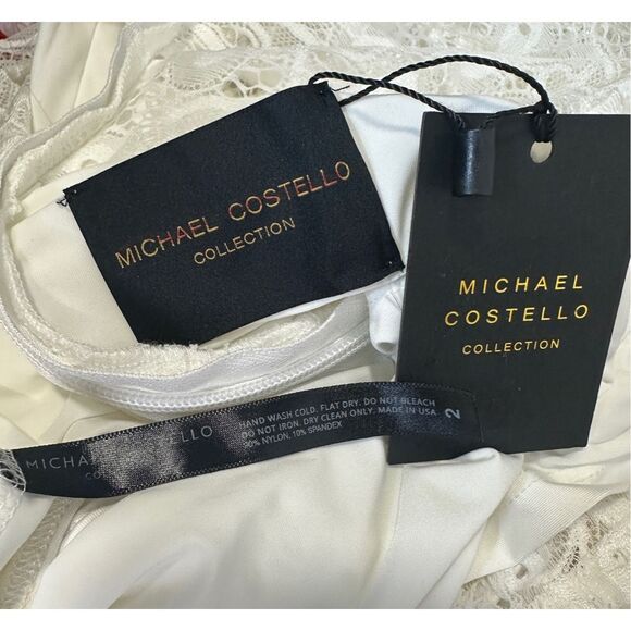 Michael Costello Collection Lilly Sleeveless Lace Jumpsuit Size US2 $980 - Picture 11 of 11